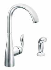 High-Arc Single-Handle Pulldown Faucet /7594 (Optional deckplate included) Single-Handle Faucet with side spray 7790 (Optional deckplate included) High-Arc Single-Handle Bar/Prep Faucet with pulldown