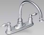 Castleby The sculpted lever handles and base of Castleby invoke a nostalgic charm while the high-arc spout provides