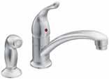 LEVER-HANDLE KITCHEN FAUCETS Single-Handle Faucet / 7425 Single-Handle Faucet with side spray 7430 Single-Handle Faucet with side spray in deckplate / 7434 Single-Handle