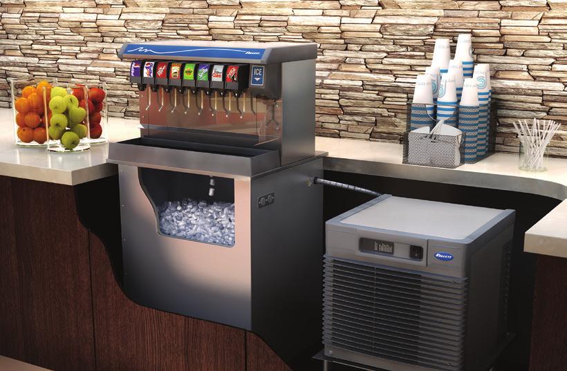 Vision ice and beverage dispensers 13 Low-profile dispensers Vision Series Upgrade your aesthetics while providing more sanitary ice for your customers create an