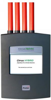 Aspirating FIRE & SMOKE Detection utilising Cirrus HYBRID Aspirating Fire & Smoke Detectors Protec Cirrus HYBRID aspirating detectors contain two separate detection elements to detect two different