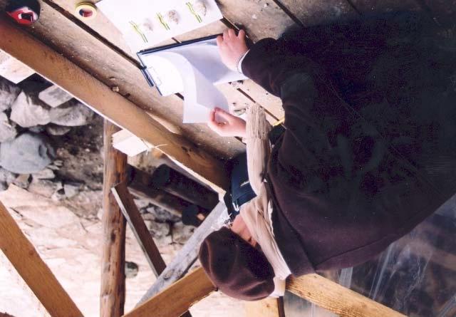 2004: mapping and description of the condition of preserved historical plasters on the northern façade by the methods worked out during the Pöide workshop in 2003; additional collecting of plaster