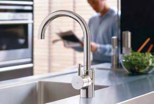 Introducing the Cera Luna kitchen faucet from Ideal Standard, a new modern classic with a quirky twist.