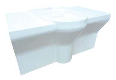 Association) approved Light to lift, compared to standard ceramic sanitaryware
