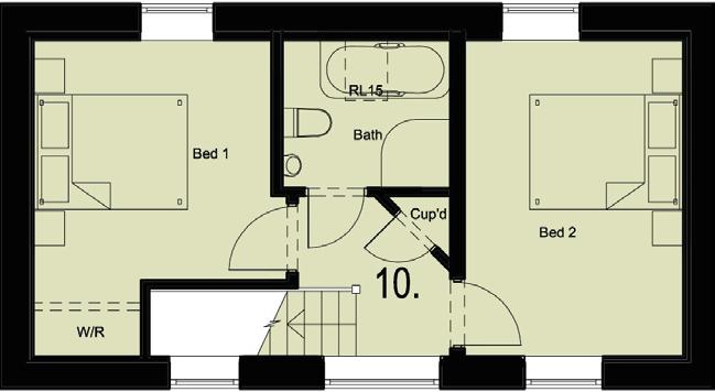 The Applebarn First Floor Landing Bathroom Bedroom 1 Bedroom 2 2m 2.