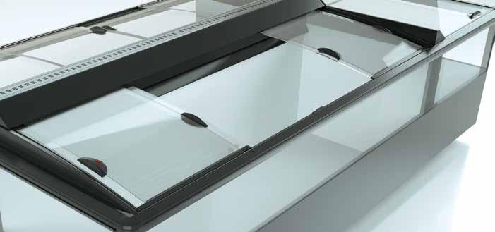 The glass cover is designed for doublewidth chest freezers as well as their end and wall cabinets.