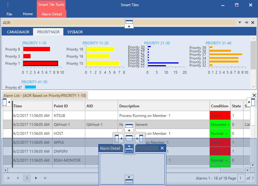 Smart Tiles Create a Dashboard System administrators can create new dashboard layouts. Admins have access to a list of all available smart tiles from within the application.