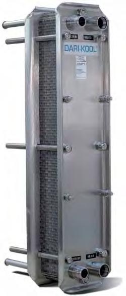 Pre-Cooling Plate Coolers - Plate heat exchanger for cooling milk Plate coolers are an efficient way of taking heat out of milk and play an important part in ensuring milk is cooled quickly for