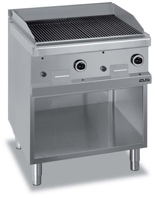 Charcoal grill The MAGISTRA 700 charcoal grill range comprises both 1/2 or full module models,