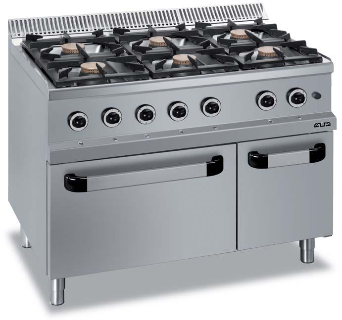 Gas ranges To cook directly over the fl ame, to braise or sauté in the great culinary tradition.