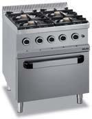 Oven dimensions Burners kw 7 kw Gas oven Total gas power Electric oven (kg) ON OPEN CABINET MG7G2A77XS