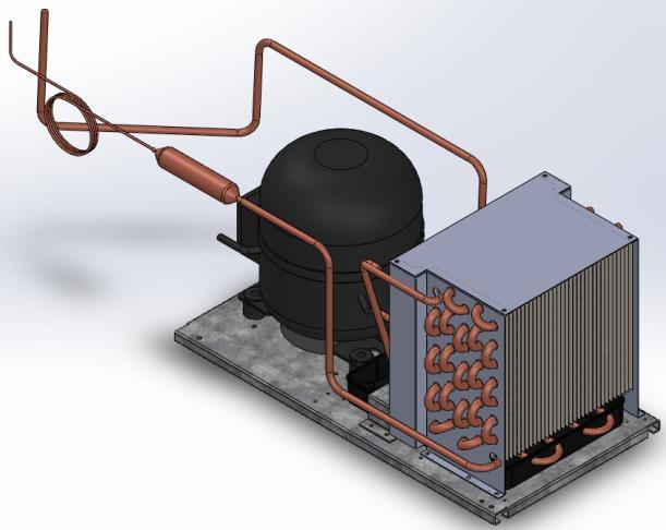 PIPE Condenser fan motor - Assembly Compressor