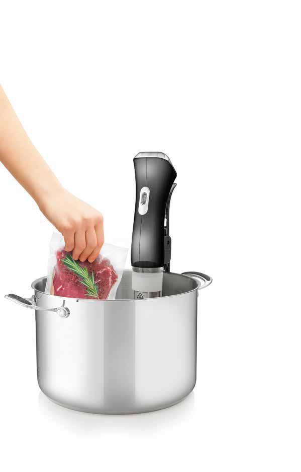 Precision Cooker Manual Makes Sous Vide Simple. Experience restaurant quality food at home. Cooks evenly, edge to edge. Meals are prepared to exact temperature. Process locks in flavour and nutrients.