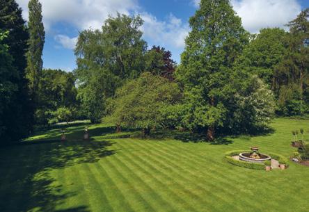 To one side of the garden is a delightful woodland walk which leads to an attractive pond with a raised decked seating area.