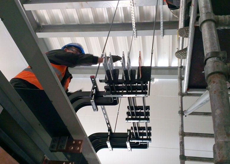 The installation of secondary circuits (control, protection, alarm, measurement), the installation of insulators, marking