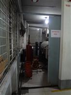 the door openings of the boiler rooms are provided with steel sliding doors.