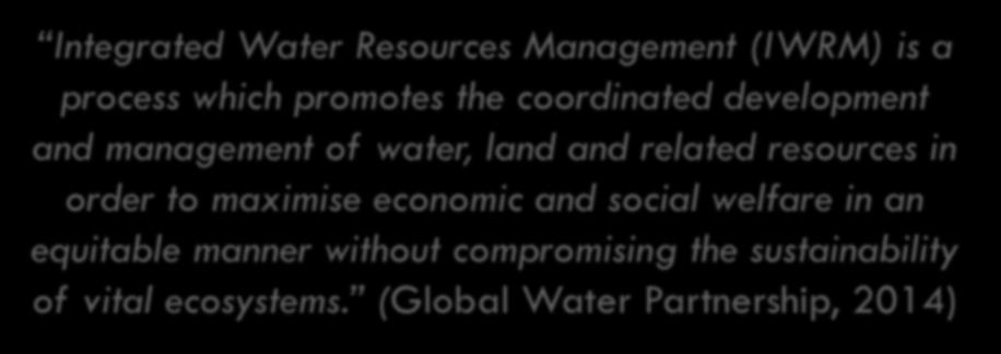 Integrated Water Resource Management (Magkakatugmang Pamamahala ng