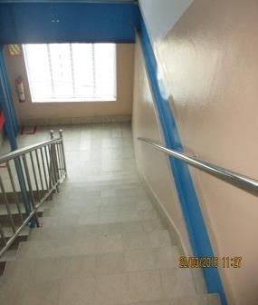 27 ne of the stairs have handrails on both sides in each building of factory premises. Provide handrails on both sides of each stairway.