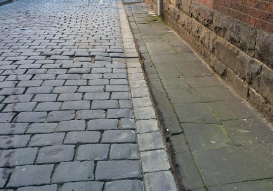 (no changes) Reconstructed pitcher paving areas Existing sawn bluestone areas Relocated motorcycle parking No standing (10 min drop-off) Old kerb line at extended footpath areas LITERATURE LANE