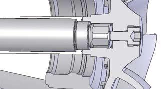 Convenient spacer coupling (back pull-out) BE pumps are normally fitted with spacer couplings, which allow the rotor assembly to be pulled from the back of the pump casing without moving the motor.