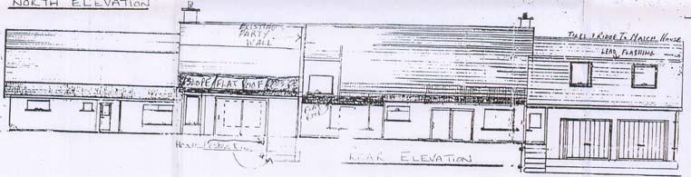 Fig. 4 Rear elevation and proposed extensions 5.