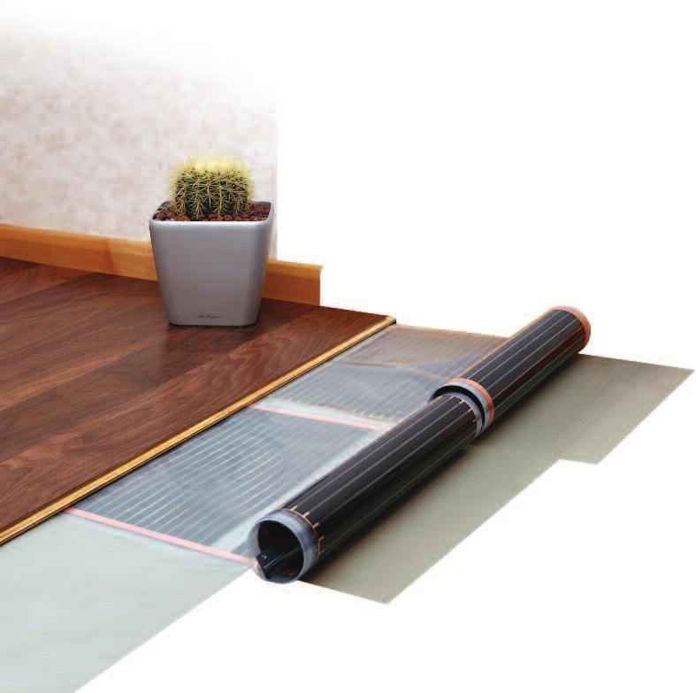 Roydens infloor heating foil is designed to make installation of heating under engineered timber floors even easier.