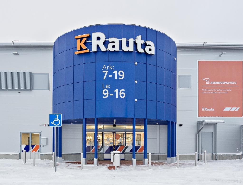 New K-Rauta K-rautas and Rautias combined into new K-Rauta, launched on 30 March 2017 Reform focus on shopping ease: customer promise: Surprisingly easy Finland s most