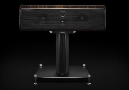 Olympica (cont') Olympica Center 3-way centre, vented loudspeaker Walnut / Piano Walnut Cabinet: "Lyre shape", progressive thickness RRP ea triple curvature walls. Solid walnut vertical clamps.