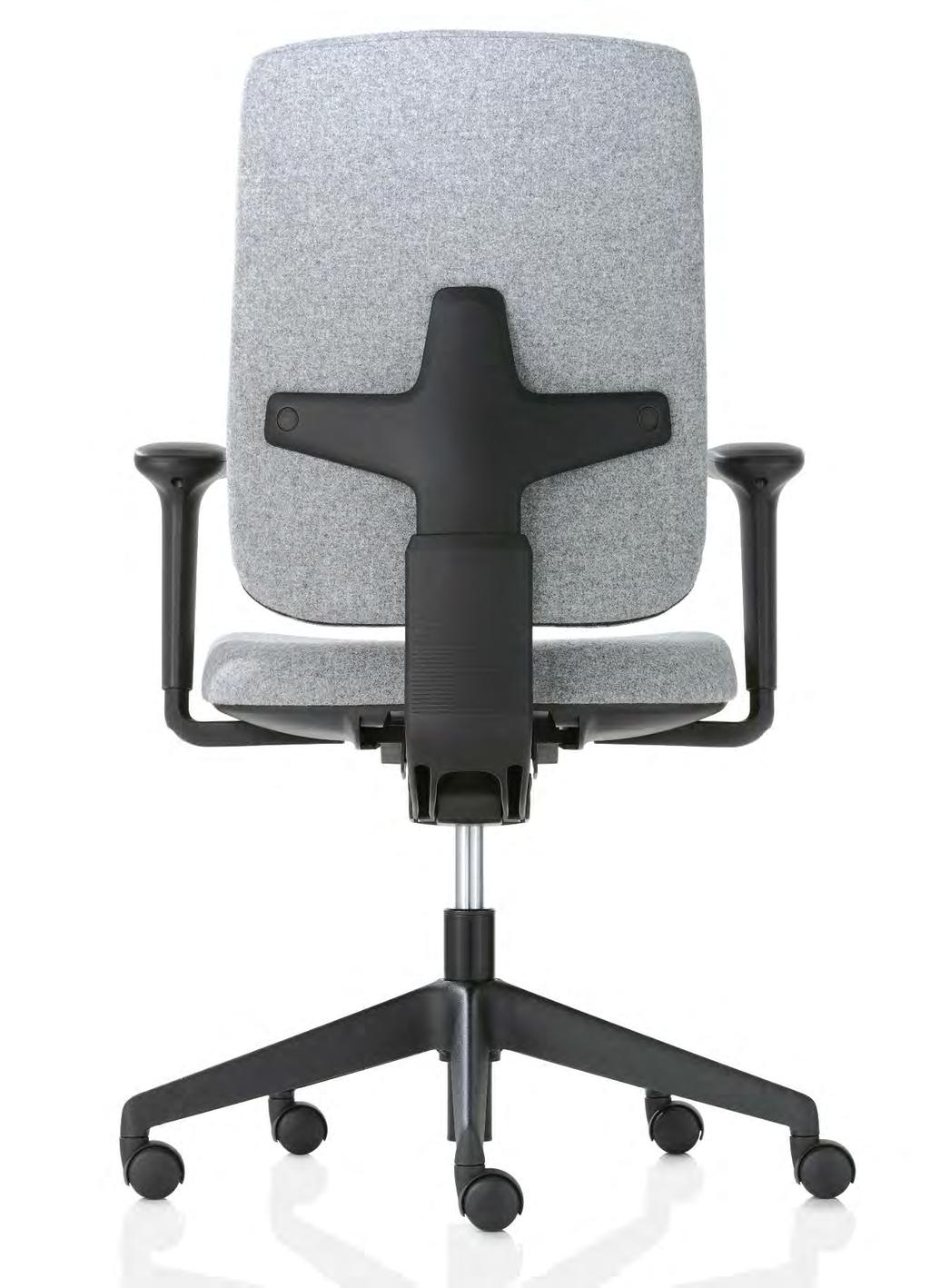 seren User weight range: 50kg to 150kg Standard Product Information Headrest (when specified): Black plastic finish only. Height and depth adjustable.