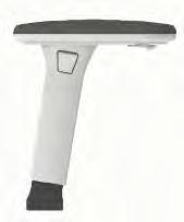 with arms W640mm D580mm H890mm Back yoke (white) Height