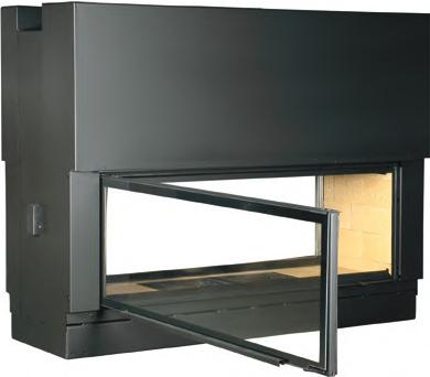 AXIS H1600DS Let the Axis H1600DS double sided wood heater make an elegant statement in any open plan space.