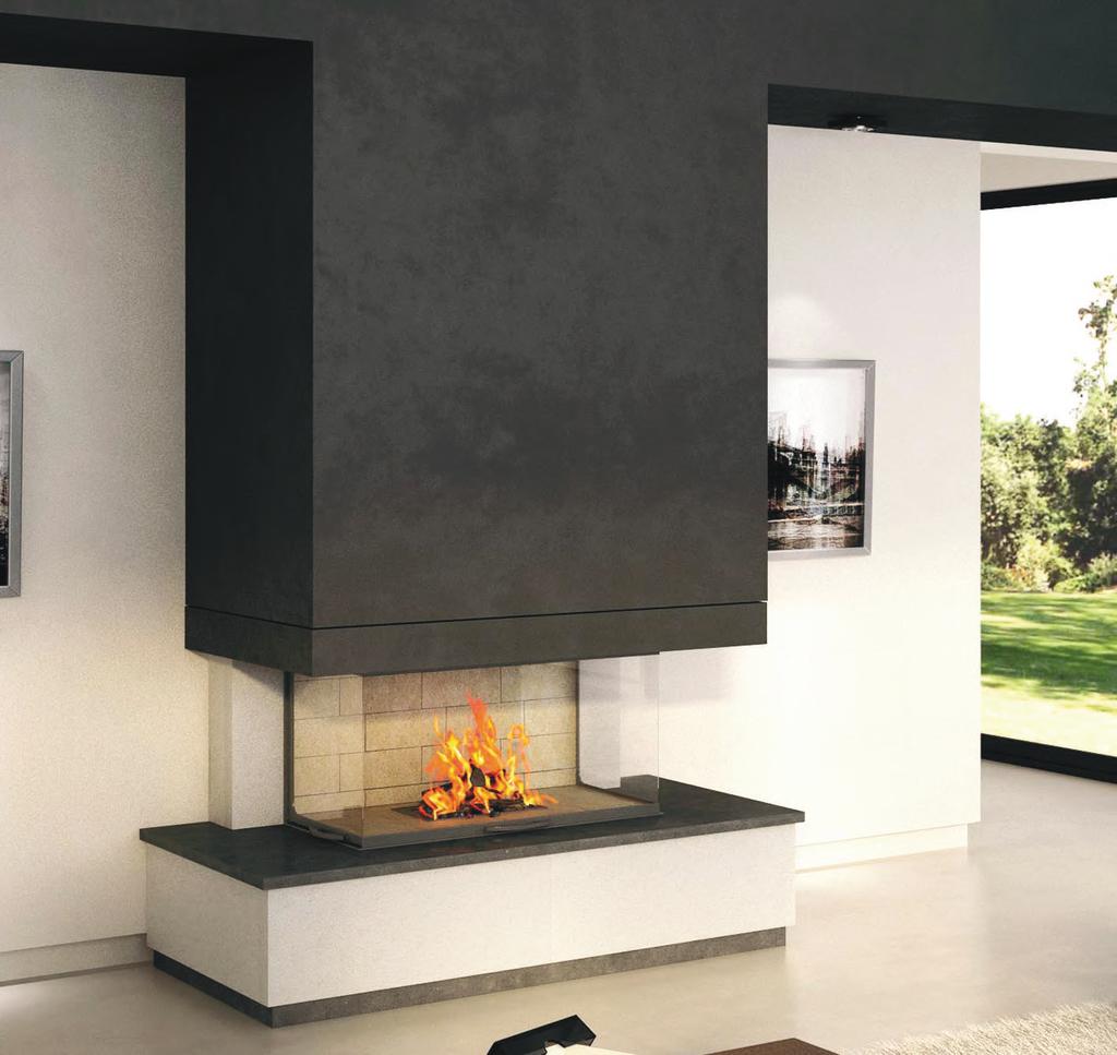 AXIS H12003V Spectacular from any angle the Axis H1200 3V three sided wood fireplace will create an unsurpassed ambience with its unique characteristics of being