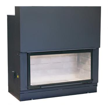 AXIS H1400 The hand-crafted Axis H1400 is a French engineered steel firebox that is sure to add a grand statement in any home.