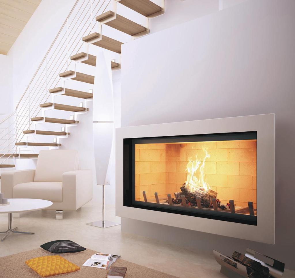With it s manually assembled interlocking refractory fire bricks and DAFS (Double Air Flow System) technology, the Axis H1400 inbuilt wood fireplace encompasses