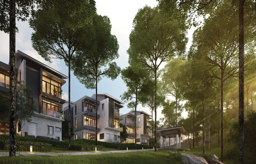 The linear park meanders around every doorstep and creates a continuous green landscape,