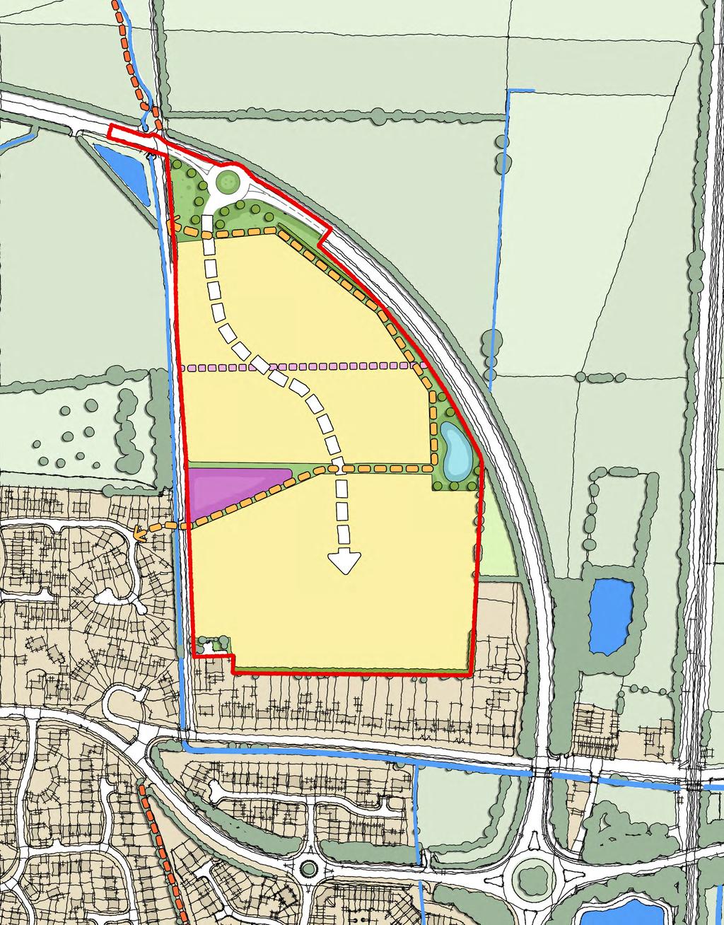 The Proposal intends to submit an outline planning application for the site to establish the means of access and parameters for development only at this stage.