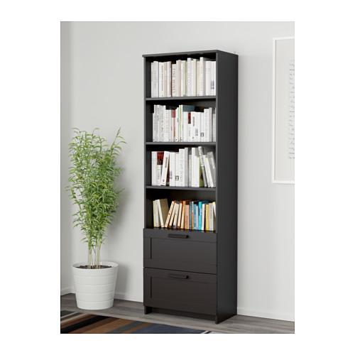 IKEA Brimnes cabinet with glass doors. 23 5/8in wide x 13 3/4in deep x 74 3/4in high Black 403.012.23 White 903.012.25 $245.