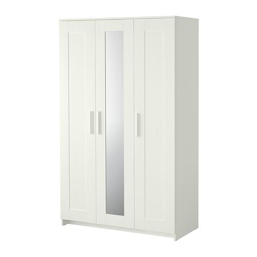 IKEA Brimnes wardrobe with 3 doors. 46in wide x 19 3/4in deep x 74 3/4in high Black 903.947.19 White 003.603.99 $355.