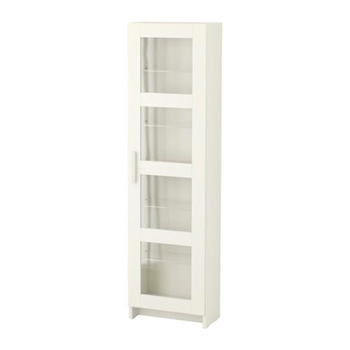 IKEA Brimnes cabinet with glass doors. 15 3/8in wide x 8 5/8in deep x 55 7/8in high Black 203.006.58 White 603.006.56 $195.