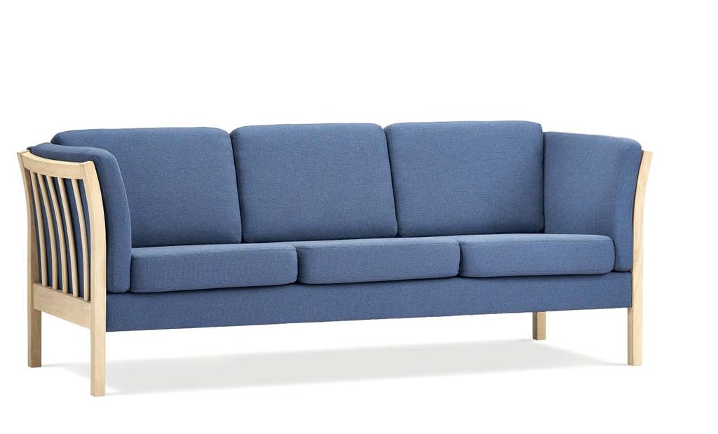 STOUBY CLASSIC COLLECTION 40 STOUBY CLASSIC COLLECTION 41 SANNE Design: Stouby Design Team - Year: 1993 Classic sofa in fabric or leather, made with visible woodframe in beech, stained beech or oak.