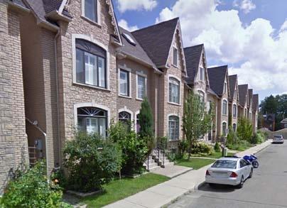 Low-rise houses such as these homes on Kirkland Avenue characterize much of the built form of the Neighbourhoods adjacent to the Focus Area.
