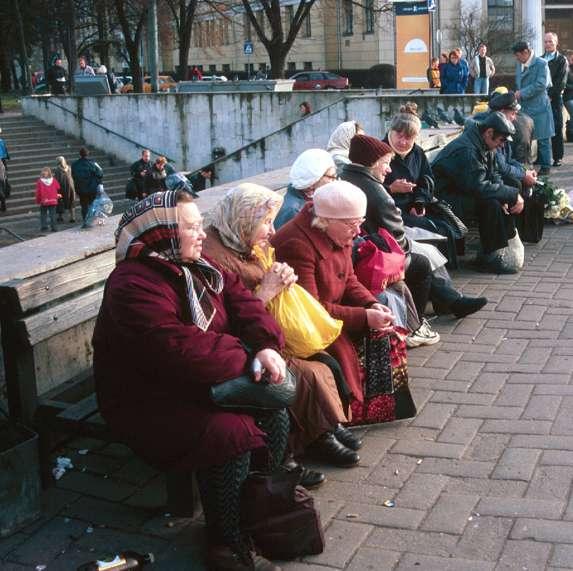 Senior citizens resting