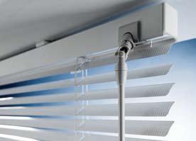 are closed. This makes the system ideal for use in offices and complies with EC computer shading regulations.