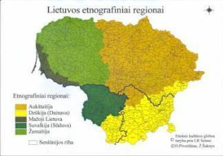 regions with specificities and differences in: - natural