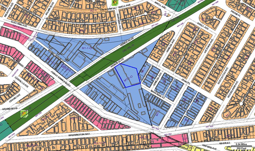 ZIMAS PUBLIC Generalized Zoning 08/20/2015 City of Los Angeles Department of City Planning Address: 658 E VENICE BLVD Tract: RAFAEL AND ANDRES MACHADO TRACT Zoning: