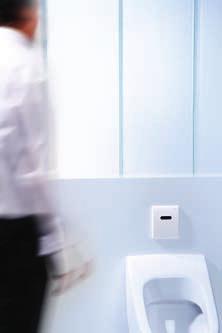 TECEplanus urinal electronics, toilet electronics with IR sensor Toilet electronics TECEplanus toilet electronics with IR sensor contactless automatic flushing ensures reliable recognition of