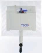 The cistern is compatible with all TECE push plates (TECEsquare, TECEloop, TECEplanus (without toilet electronics), TECEambia, TECEbase and toilet