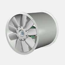 Tube Axial Fans Inline or Roof Upblast: Model AX Model AX features a cast aluminum hub and airfoil blades which have a manually adjustable blade pitch.
