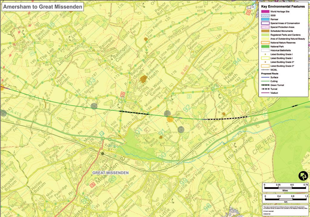 Noise Impact Key The map gives an indication of the properties that would experience noise once the proposed HS2 services are operating, based on our noise modelling, and assuming mitigation in place.