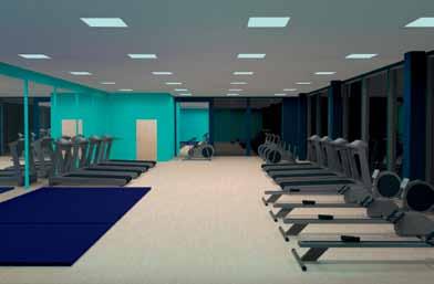 IndiQuattro luminaires with louvre optic. With no changes to the design or infrastructure required, this has minimised installation costs and reduced the energy required to light the room by over 26%.
